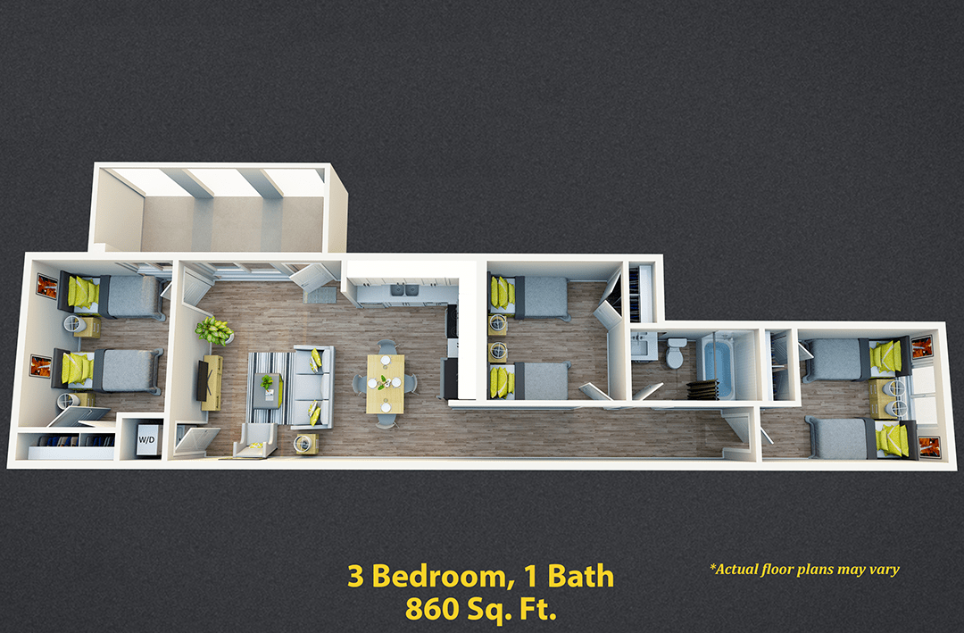 USC Student Housing Floor Plans - USC Off Campus Student Housing