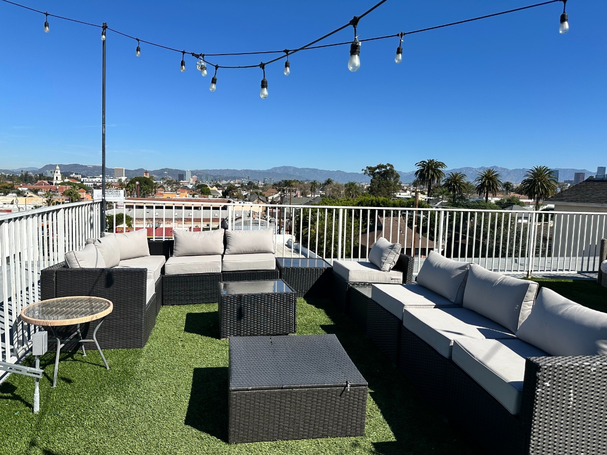 Rooftop social lounge at Heritage 1275