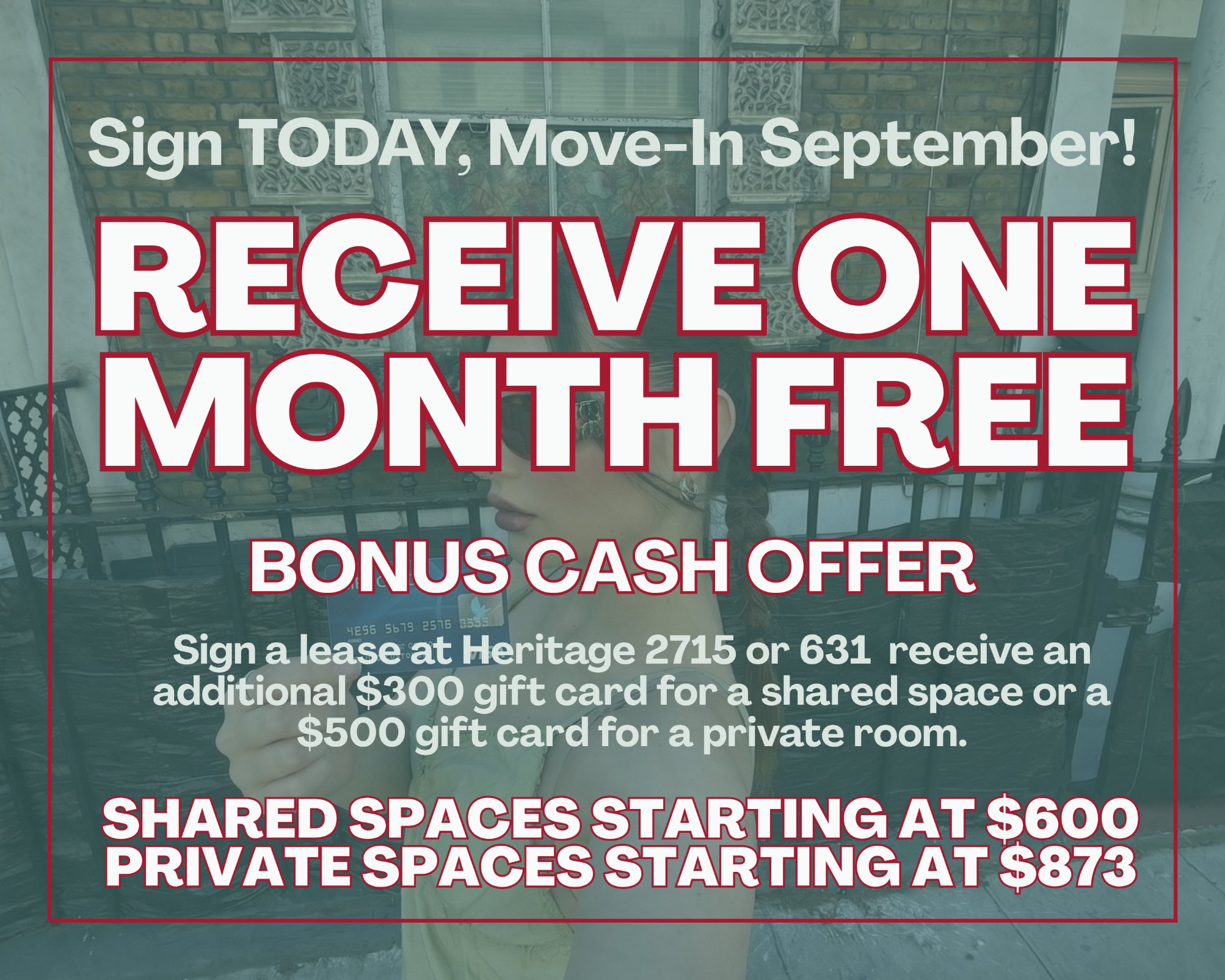 1 month free Popup
